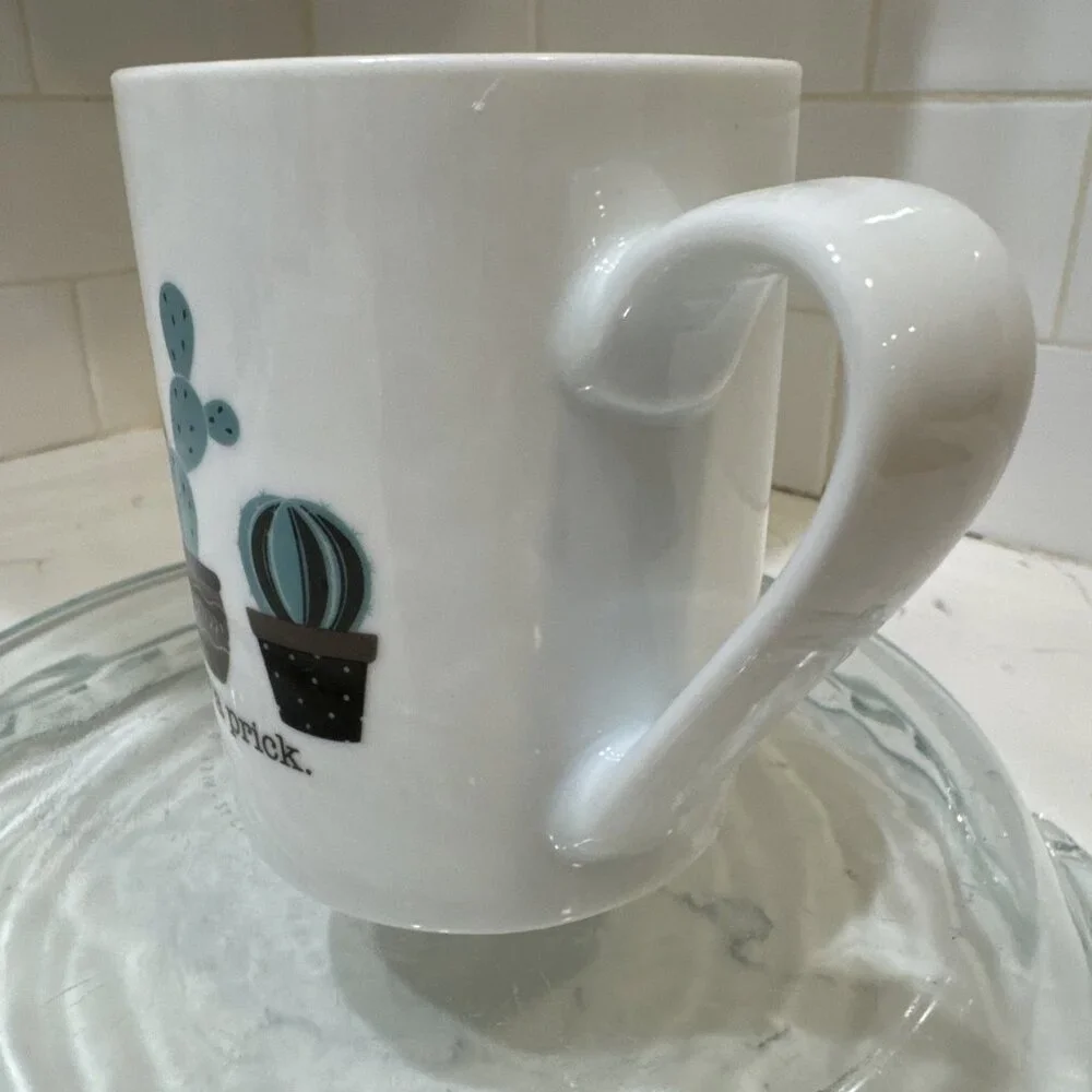 Don't Be a Prick Mug 10 Strawberry Street Cactus Cacti 15 oz Sassy Coffee Cup - Picture 2 of 8